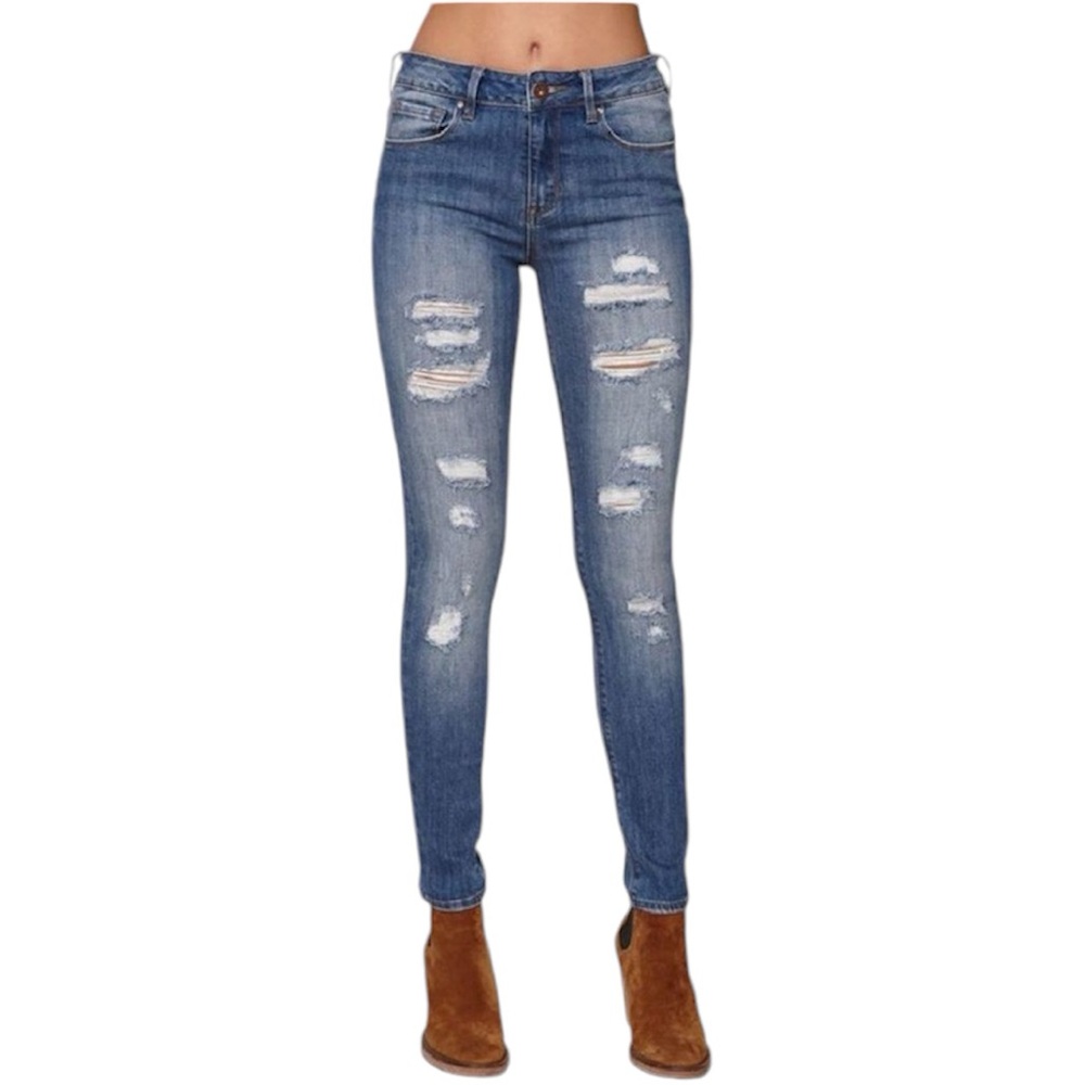 Low-Rise Ripped / Distressed Skinny Jeans | Bullhead by PacSun